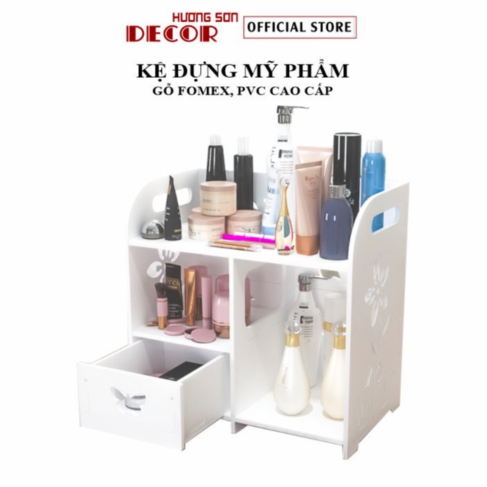 Kệ đựng mỹ phẩm mini đa năng để bàn tiện dụng thiết kế sang trọng KMP07