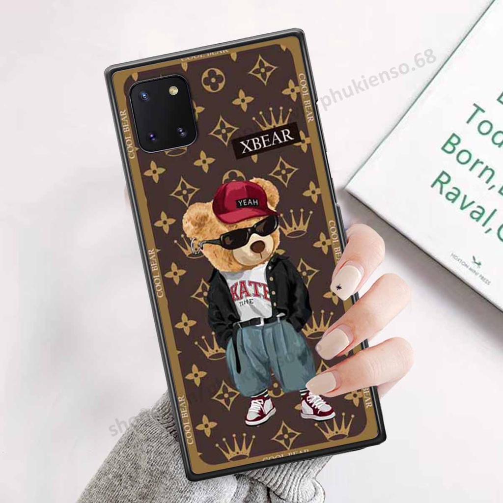 Ốp lưng điện thoại Samsung Note 10 Lite in hình gấu bear, kaws, doremon thời trang, ốp lưng cao cấp chất lượng