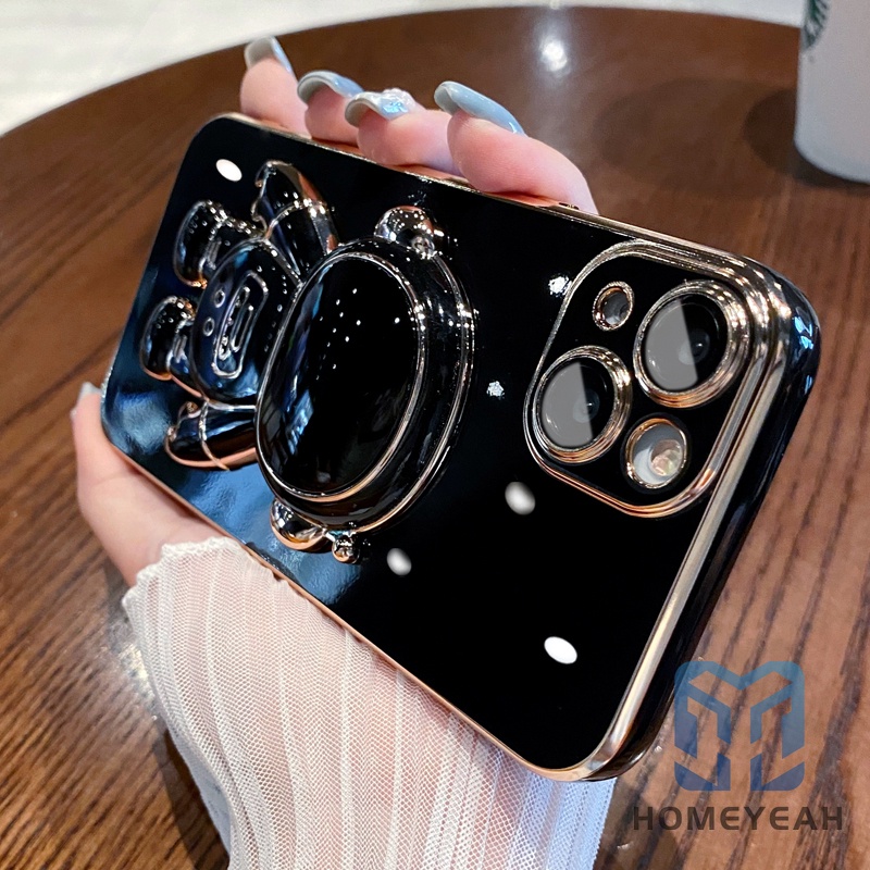 Ốp Điện Thoại Mềm Chống Sốc Hình Phi Hành Gia Hoạt Hình 3D Cho iPhone 11 12 13 Pro Max