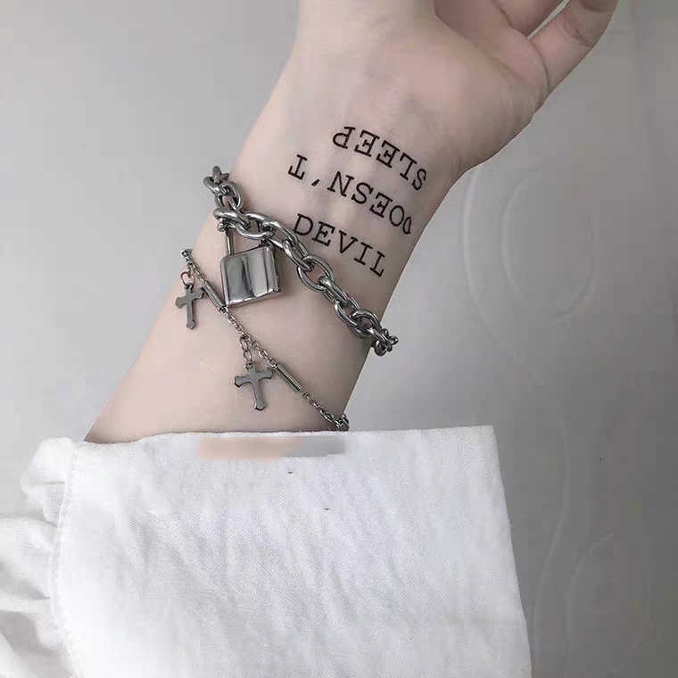 [Giao Hàng Miễn Phí] Vòng Tay Thép Titan 22121 Phong Cách Hip Hop Nhật Hàn Cá Tính