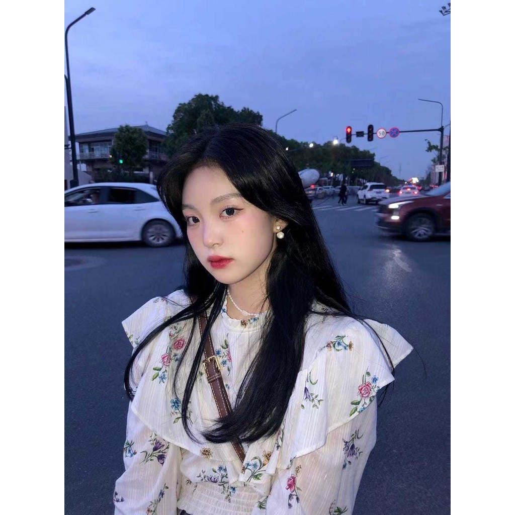 Áo Sơ Mi Hoa Dáng Ngắn Phong Cách retro Hàn Quốc Mới Dành Cho Nữ