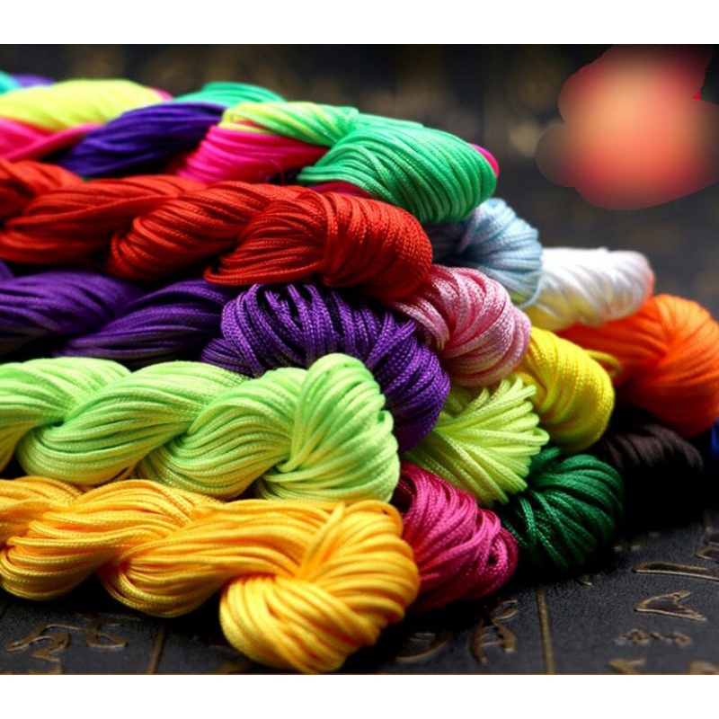 Sỉ 50 cuộn chỉ dù 15 mét tết vòng tay tua rua handmade