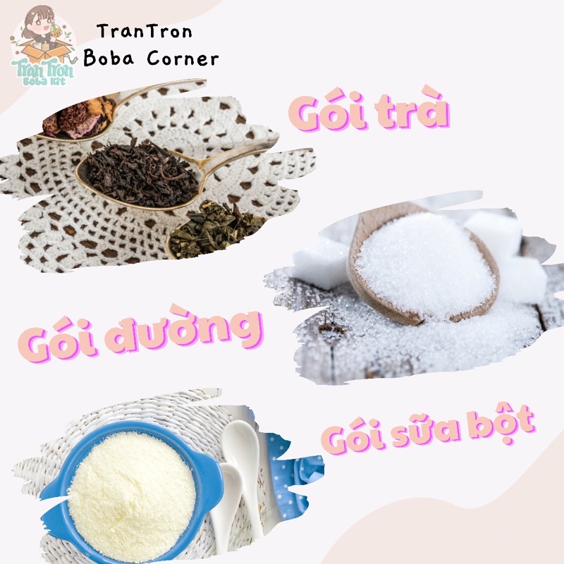 |Nhiều vị đậm đà| Set nguyên liệu pha trà sữa (1 ly 200ml) | BigBuy360 - bigbuy360.vn