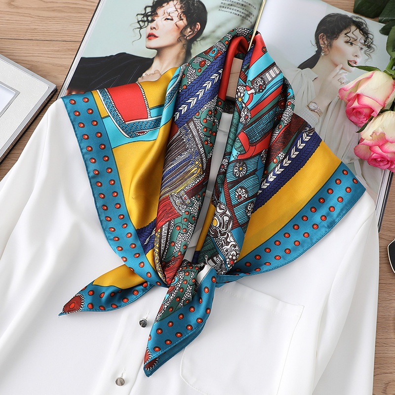 Khăn bandana quấn làm áo BLACKPINK khăn turban vụa vuông quàng cổ nữ đẹp cao cấp phong cách Hàn Quốc
