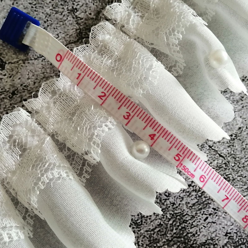 Cuộn dây ruy băng ren hoa 3D dài 1m dùng trang trí