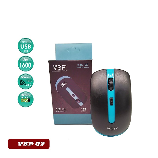 Chuột không dây wireless Bosston VSP Q5 Q6 Q7 (Màu ngẫu nhiên) - Phụ Kiện 1986
