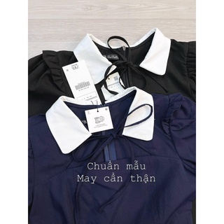 ĐẦM TIỂU THƯ DÀI CỔ SEN CỘT NƠ CỔ BIGSIZE