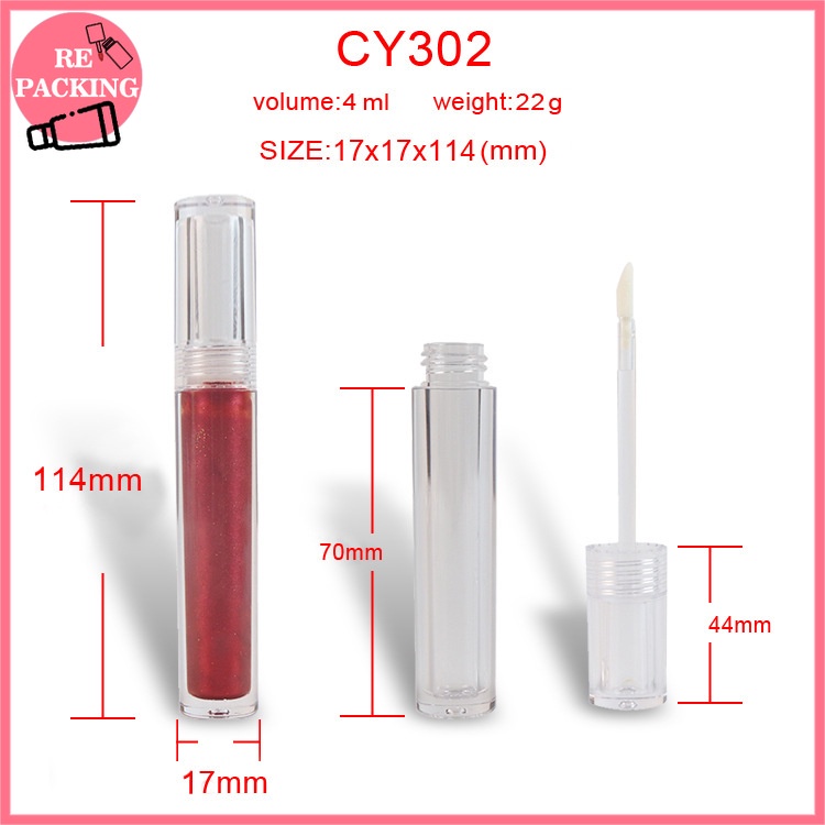 Lọ Rỗng Trong Suốt Hình Tròn 4ml Dùng Đựng Son Kem / Phấn Mắt DIY CY302