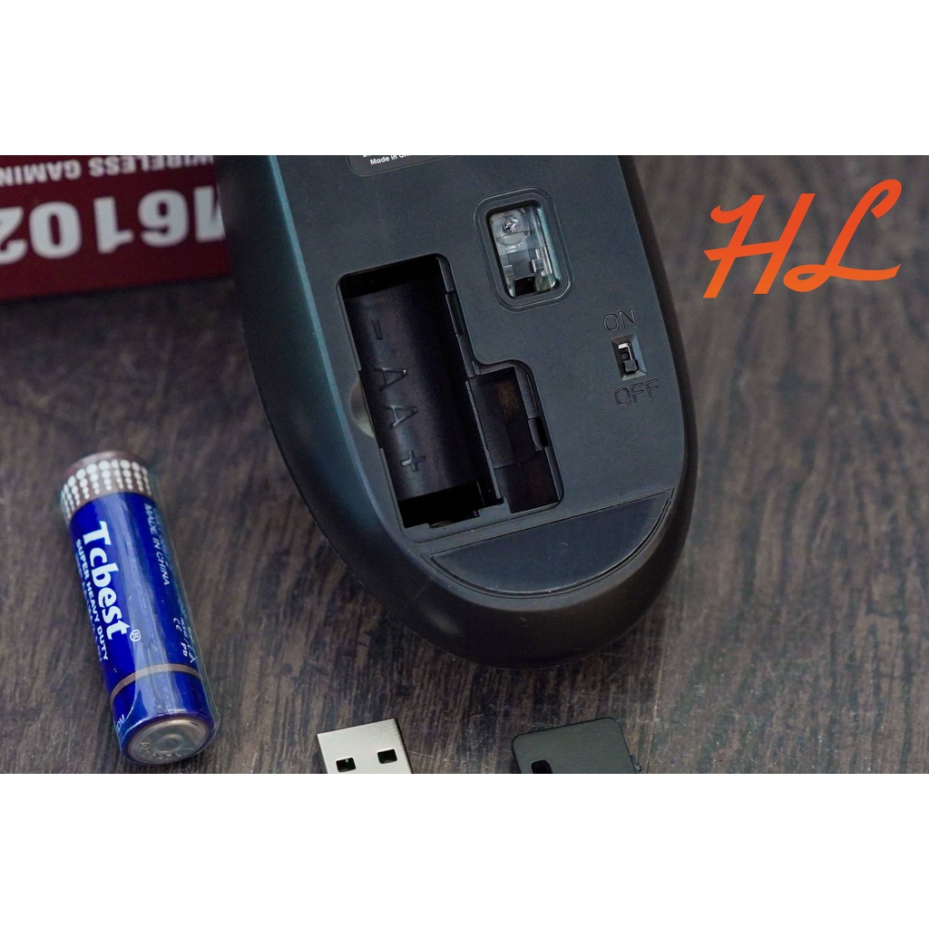 Chuột Không Dây Gaming E-dra EM6102W (1200/2400/3200 DPI, USB 2.4Ghz, Không Led) - Chính Hãng BH 24T - Hunglongpc
