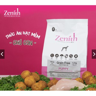 Thức ăn hạt mềm Zenith cho chó con 1.2 kg - Hàn Quốc - Zenith Puppy