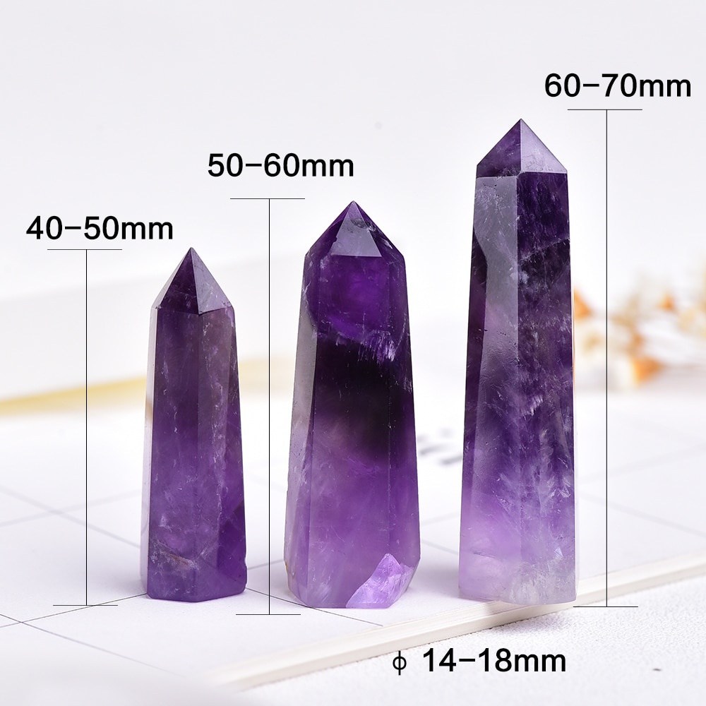 1 Đá Thạch Anh Tím 100% Tự Nhiên Kích Thước 4-7cm