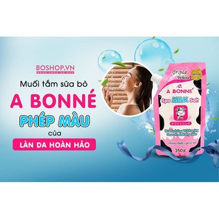 Muối Tắm Sữa Bò ABoone Thái Lan Tẩy Da Chết Body 350g