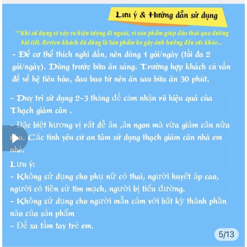 [CHÍNH HÃNG + QUÀ TẶNG] Thạch Giảm Cân Slimming Prebiotic Jelly Hộp 10 Gói.