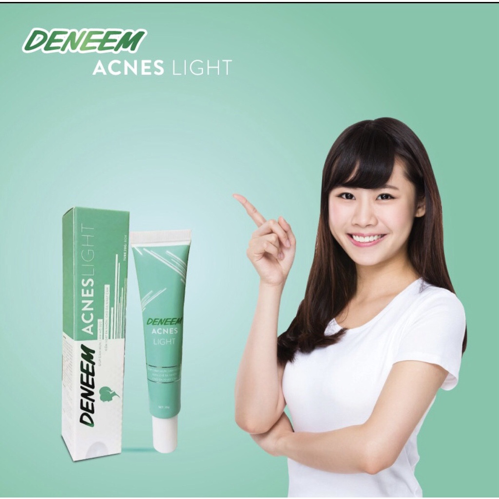 Gel ngừa mụn DENEEM ACNES LIGHT 20g Dành cho Nữ -Mờ sẹo, kháng khuẩn, hạn chế tiết bã nhờn, giúp da mịn màng