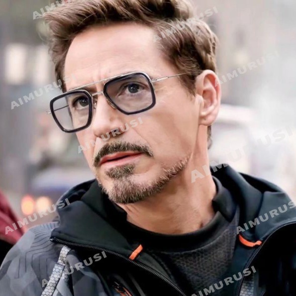 Kính mát gọng vuông phong cách siêu anh hùng Avengers tony stark thời trang cho nam