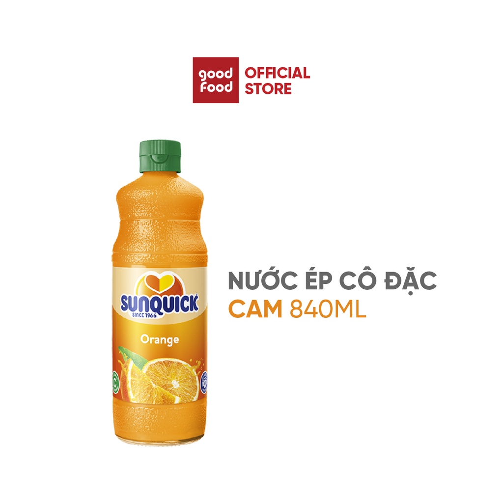 [Mã BMBAU50 giảm 7% đơn 99K] Nước ép cam cô đặc tự nhiên Sunquick Orange Juice 840ml giàu vitamin C