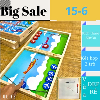 [COMBO 3 trò] Cờ búng, Cờ cá ngựa, Cờ caro- BROAD GAME