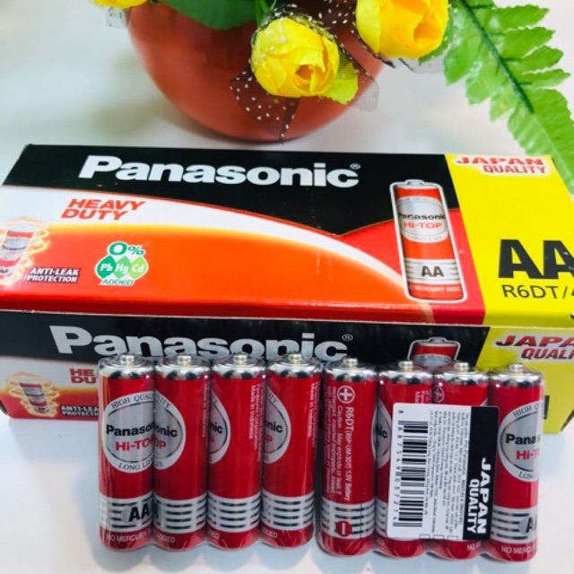Hộp 60 viên pin tiểu đỏ Panasonic AA nhập khẩu chính hãng 100%