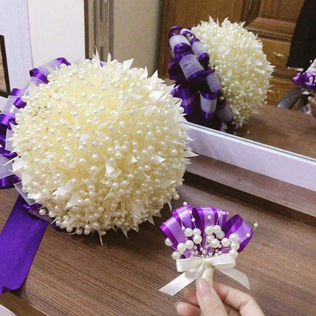 Combo hoa cưới hạt châu