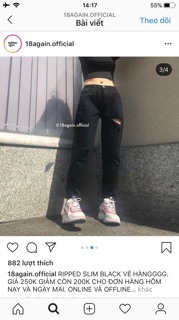 ⚡️Baggy Jeans Đen Rách
