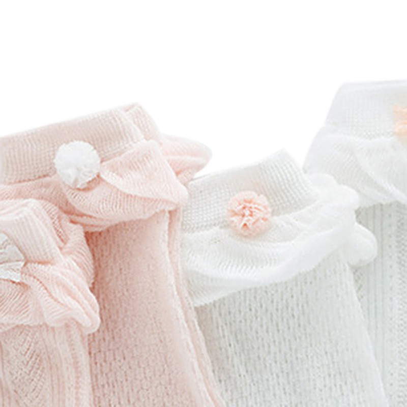 Vớ Cotton Cổ Cao Xinh Xắn Cho Bé Gái