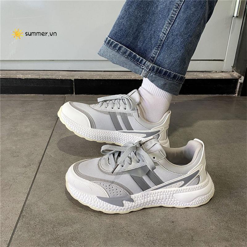 Giày Thể Thao Siêu Nhẹ Phối Lưới Thoáng Khí Thời Trang Mùa Hè 2022 Mới