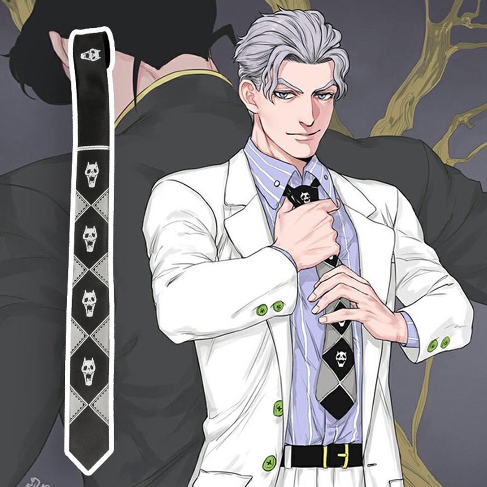 Cà Vạt Hóa Trang Đầu Lâu JoJo Bizarre Adventure Kira Yoshikage