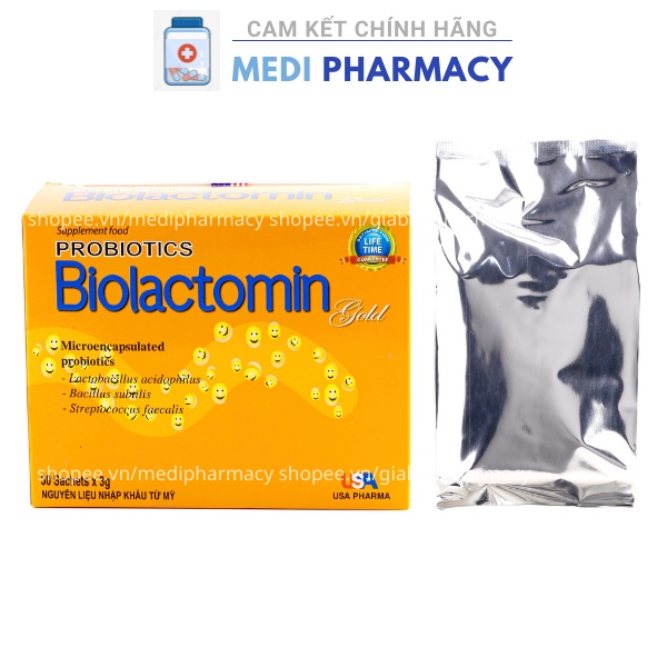 Cốm Bilolactomin Gold cân bằng hệ tiêu hóa, giảm táo bón, hỗ trợ ăn ngon