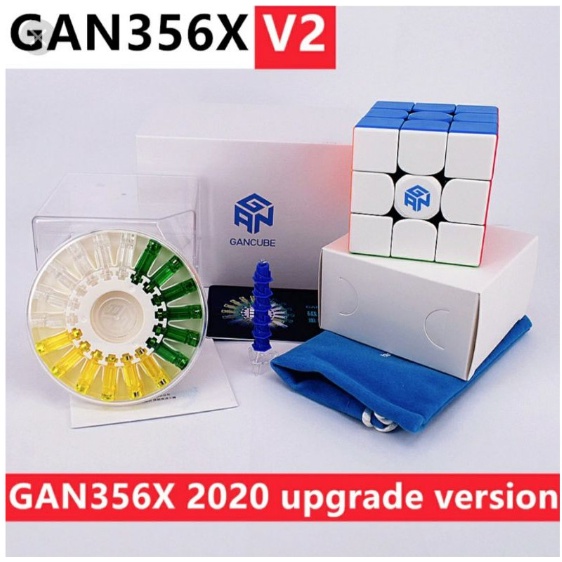 Rubik 3x3 Gan356 X V2 M 3x3x3 Có Nam Châm Phiên Bản Nâng Cấp Gan X