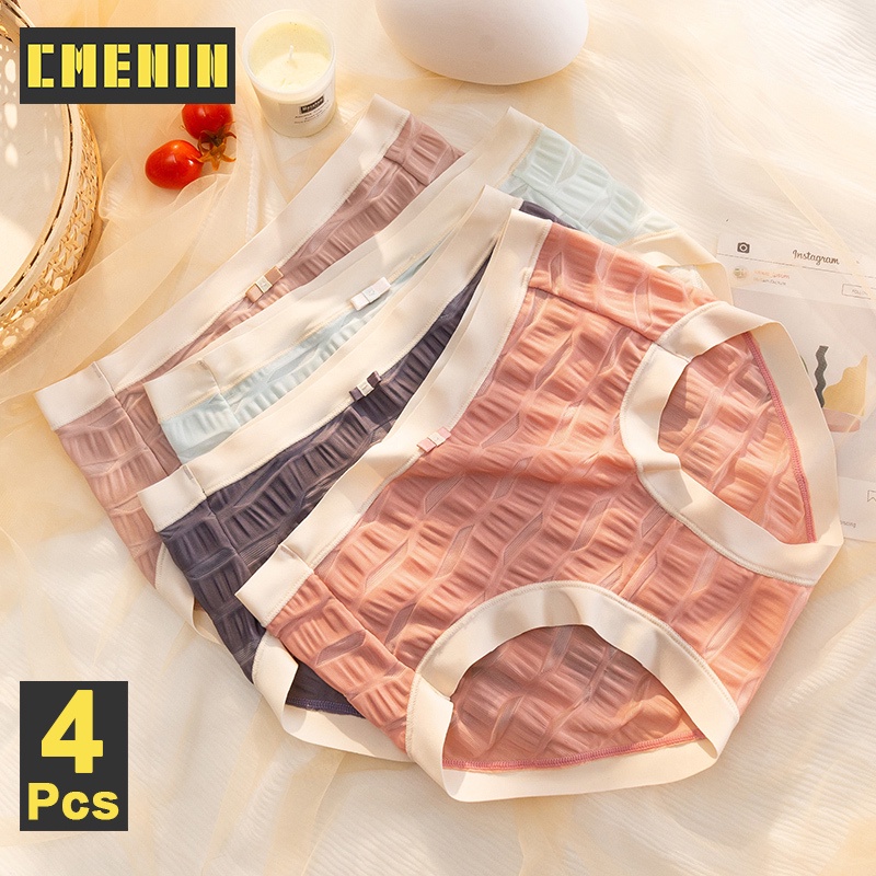 Set 4 Quần Lót Ren Không Đường May Gợi Cảm Cho Nữ MM3712