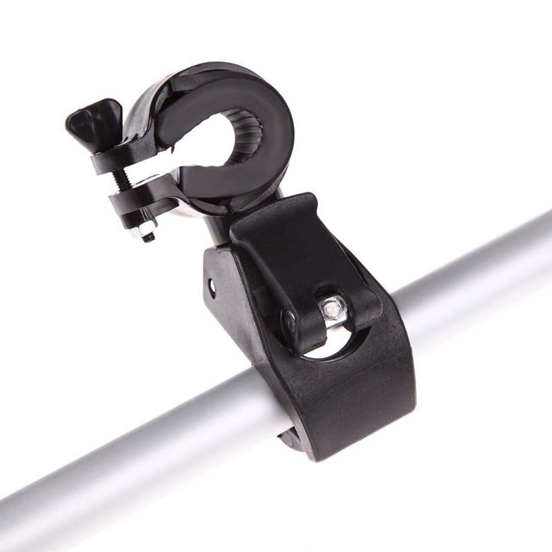 Giá đỡ đèn pin gắn tay lái xe đạp xoay 360 độ tiện lợi