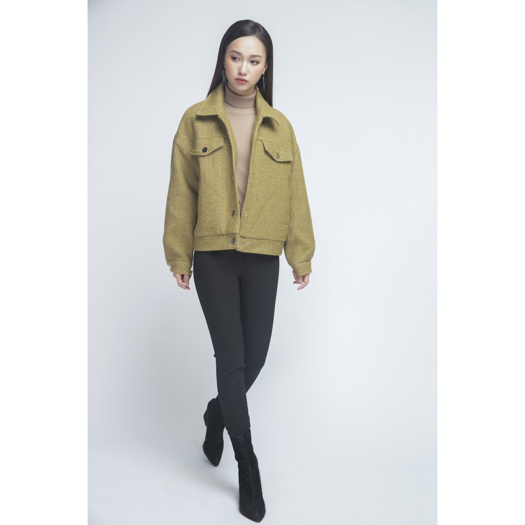 [NHẬP WABRTL5 GIẢM 10% TỐI ĐA 50K ĐH 250K ]Áo khoác dạ cổ đức nữ IVY moda MS 70B6806
