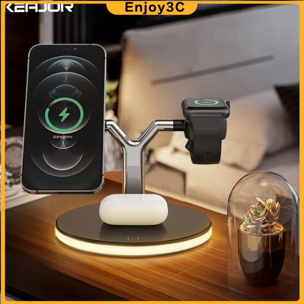 Đế Sạc Nam Châm ko dây 3 Trong 1 Cho IPMini Pro Max