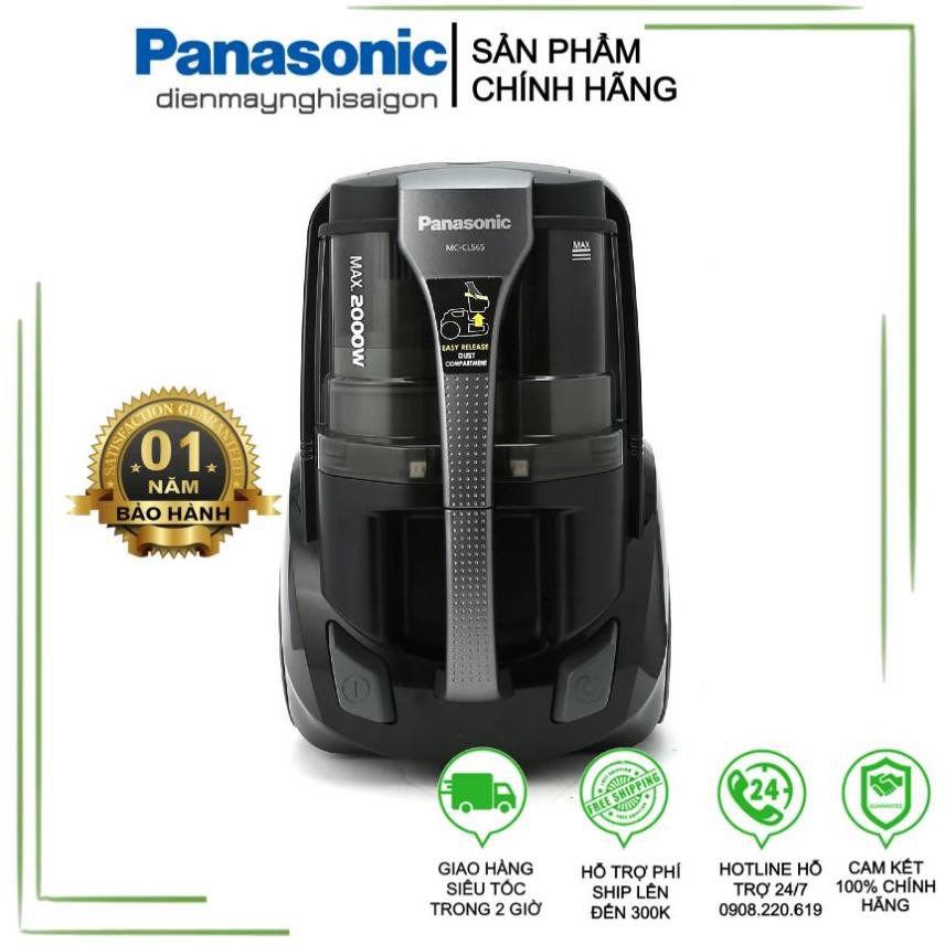 [Chính hãng - Bảo hành 1 năm] Máy hút bụi Panasonic PAHB-MC-CL565KN46 (2000W) - Hàng chính hãng