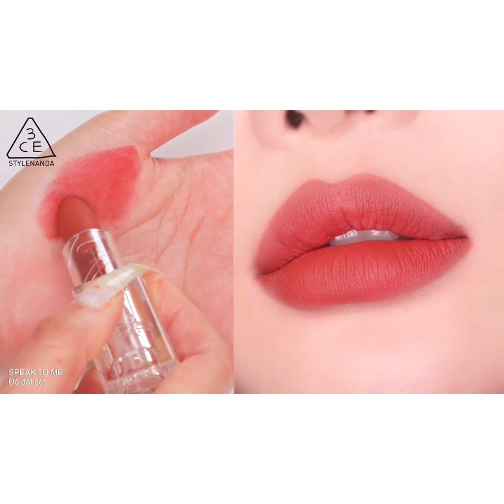Son thỏi 3CE Soft Matte Lipstick lì mịn môi các màu