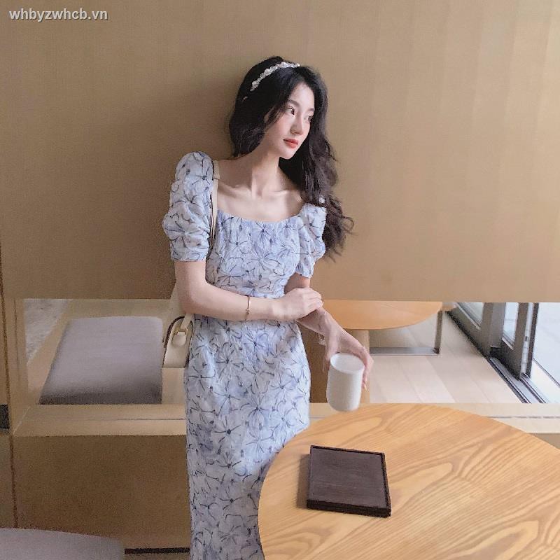 Đầm Hoa Tay Phồng Kiểu Retro Pháp Thời Trang Mùa Hè 2021 Cho Nữ 31 | BigBuy360 - bigbuy360.vn