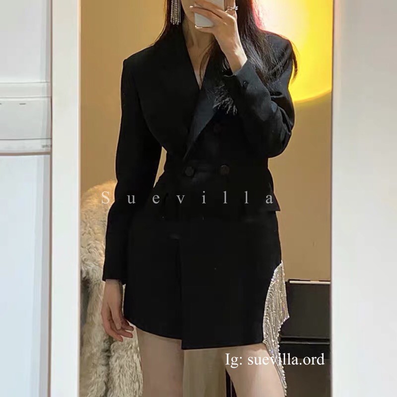VÁY BLAZER LIMITED EDITION CÁCH ĐIỆU HẠT ĐÁ BLING BLING CỰC HOT 2021