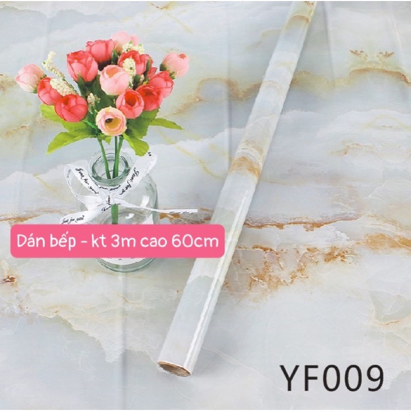 Giấy dán bếp tráng nhôm VÂN ĐÁ chống nước , chịu nhiệt. KT 3m *0,6m