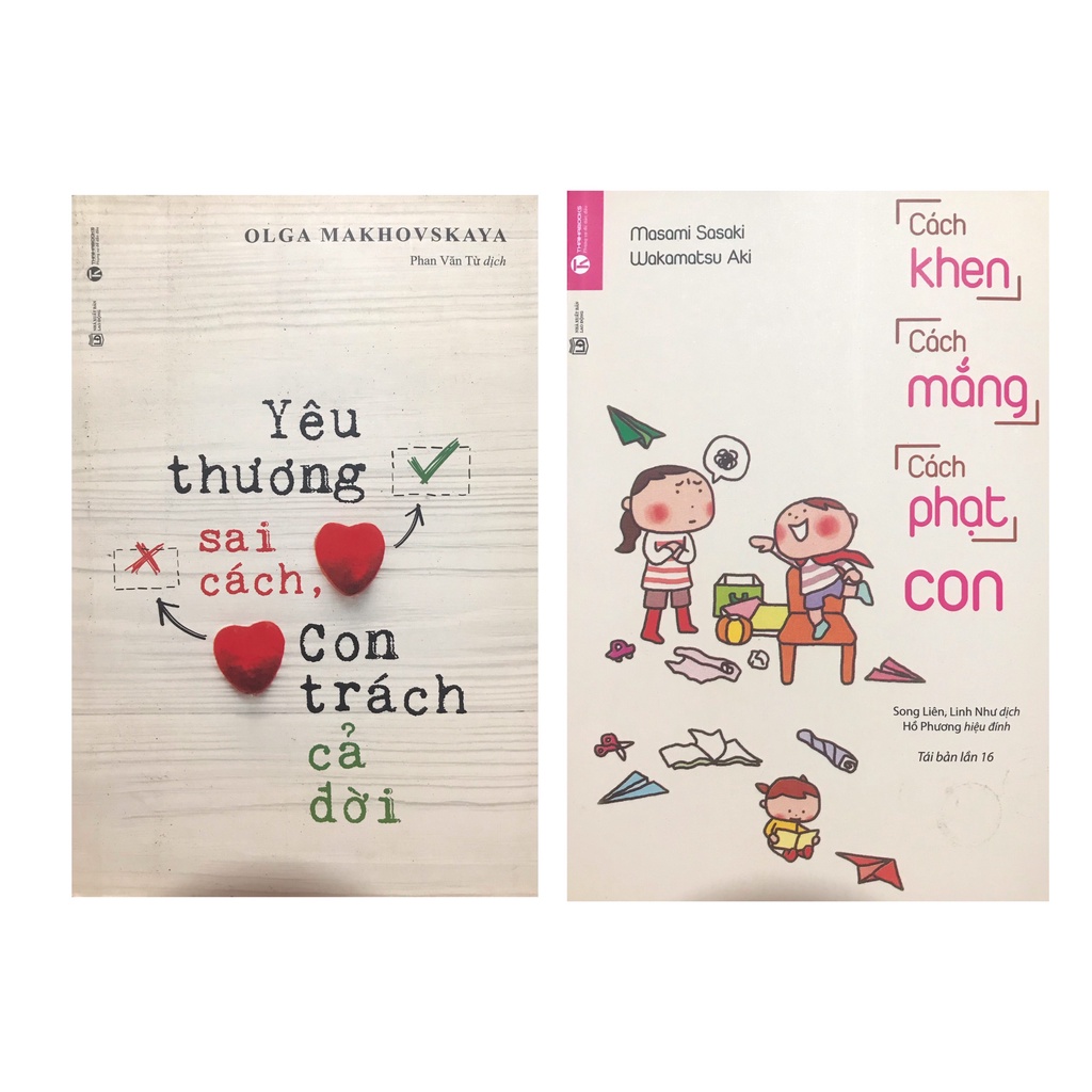Sách - Combo Cách khen cách mắng cách phạt con + Yêu thương sai cách con trách cả đời