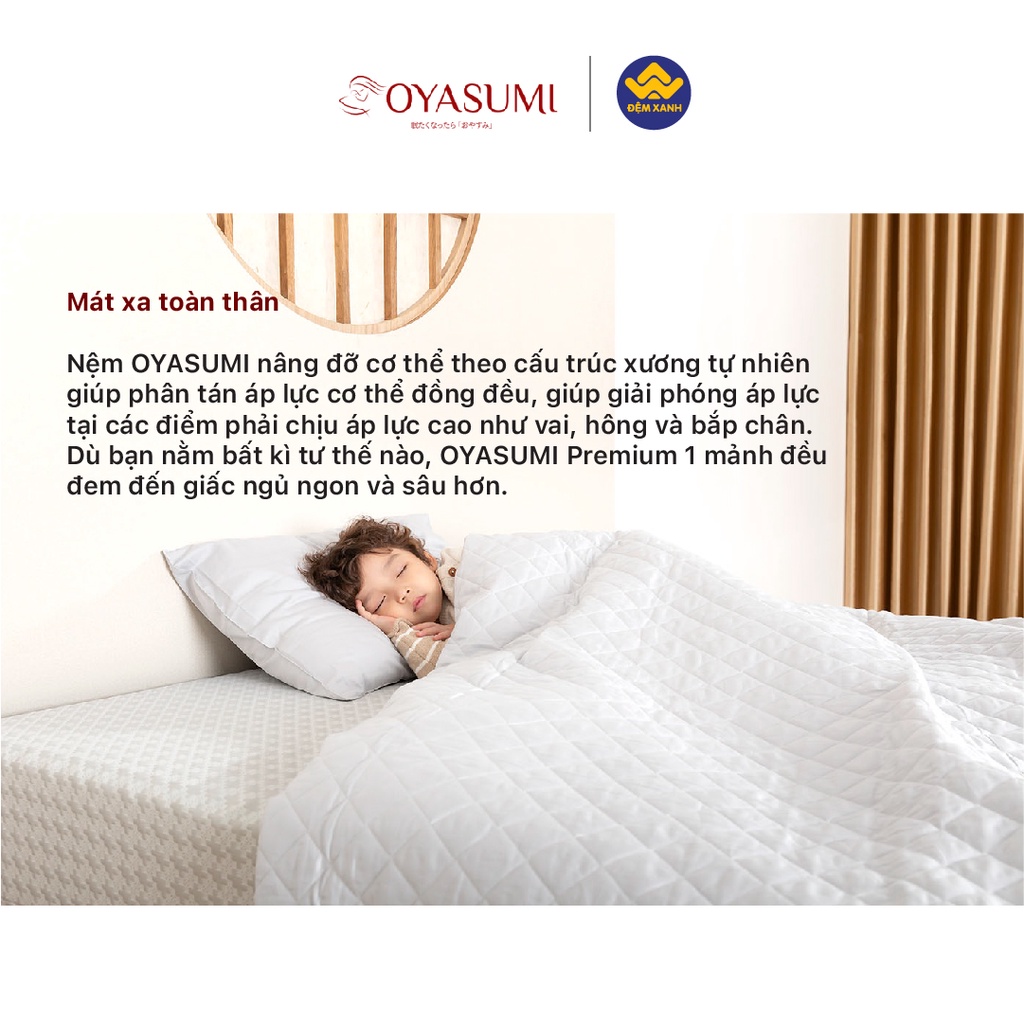 Đệm Foam Nhật Bản Oyasumi premium 1 tấm