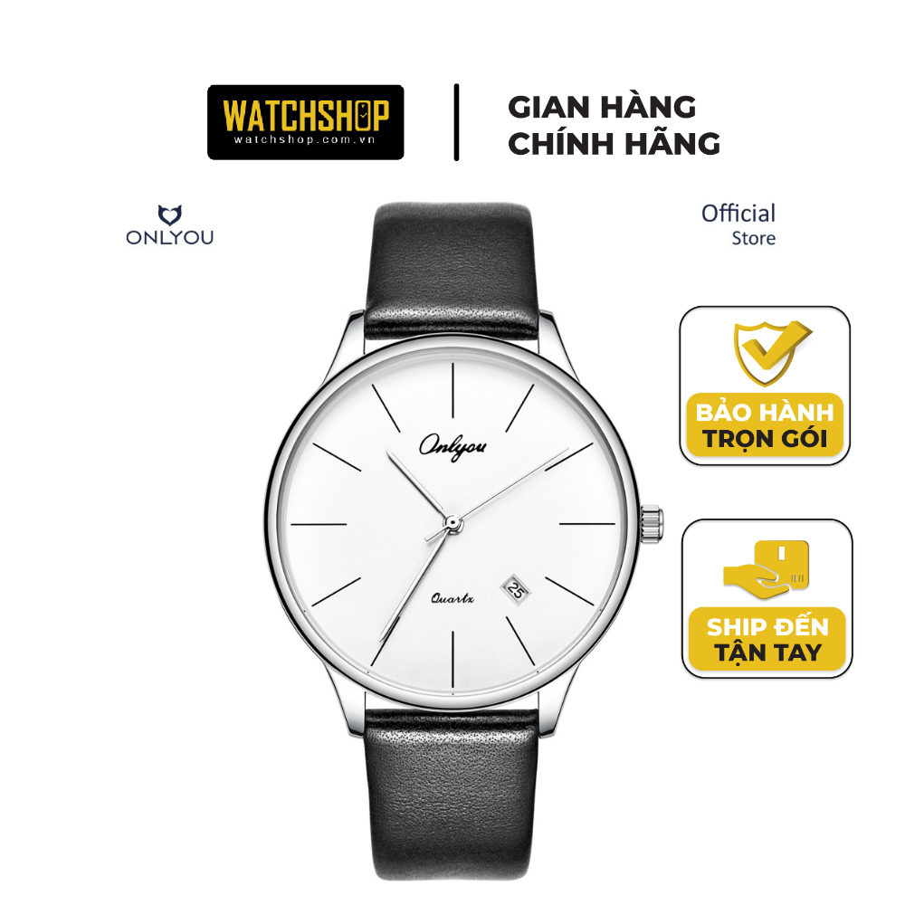 Đồng hồ Onlyou Nam 81192GA Dây Da 40mm