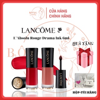 SALE Son Lancome, Son kem lì L’Absolu Rouge Drama Ink Full size 6ml, Bông-comestics