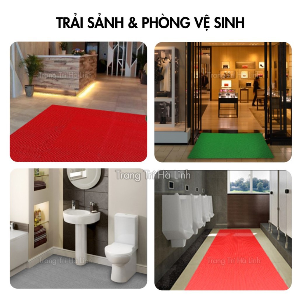 [BÁN CHẠY] THẢM NHỰA LƯỚI CHỐNG TRƠN TRƯỢT KHỔ 90cm x 50cm - Trang Trí Hà Linh