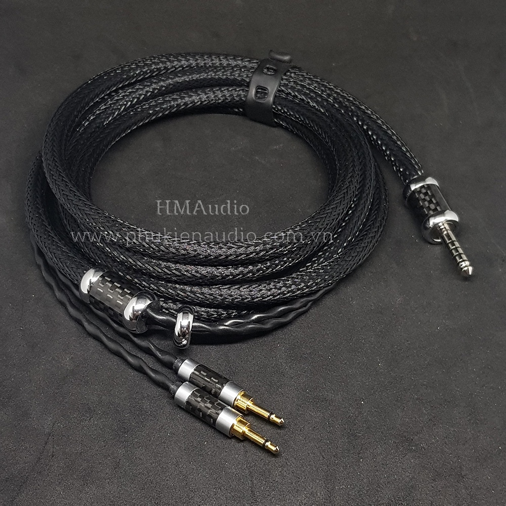 Dây tai nghe đồng OFC bọc chống nhiễu CANARE - Connector Dual mini 2.5mm - Monoprice M1060/M565 - Legacy Hifiman