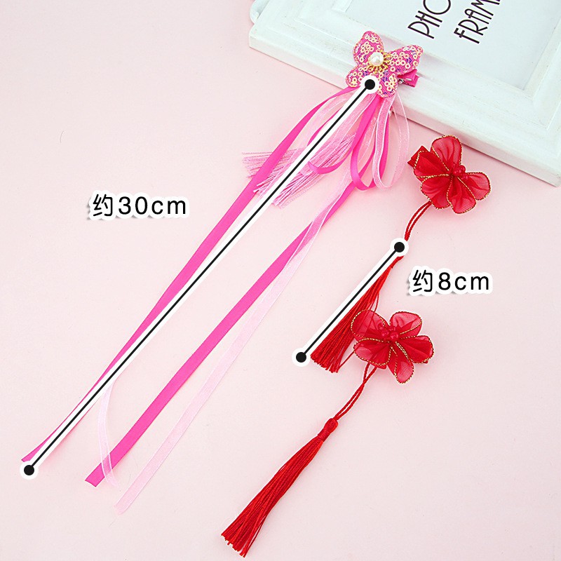 Kẹp Tóc Tua Rua Phong Cách Trung Hoa Đáng Yêu Cho Bé Gái