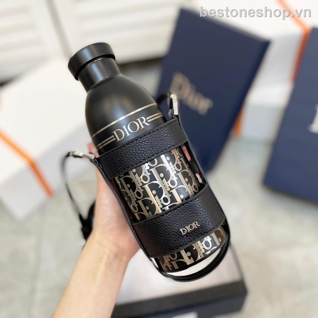 Bình Nước Giữ Nhiệt 460ML Chất Liệu Thép Không Gỉ Da