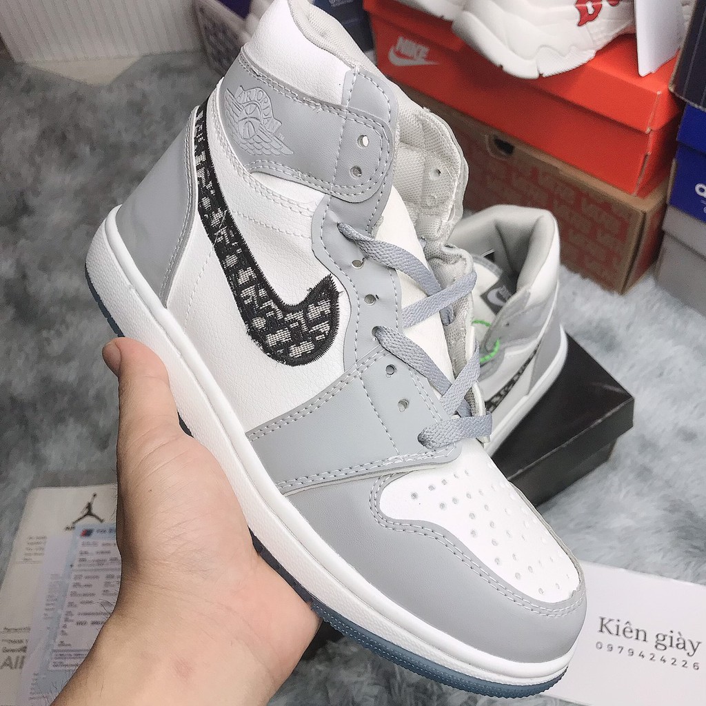 [FREESHIP] Hàng Đẹp Có Sẵn Giày Thể Thao Nam Nữ Jordan Dior Cao Cổ bản trung
