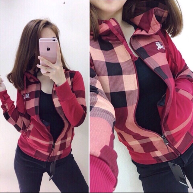 Áo chống nắng sọc buberry cao cấp | BigBuy360 - bigbuy360.vn