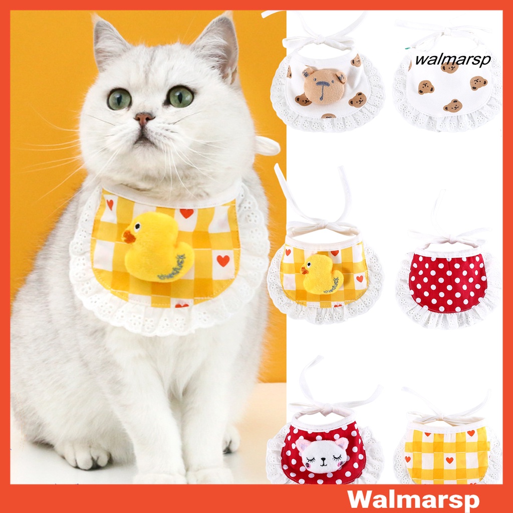 Yếm Đeo Cổ Bằng Cotton Chống Mòn In Họa Tiết Hoạt Hình Dễ Thương Trang Trí Nội Thất Cho Thú Cưng