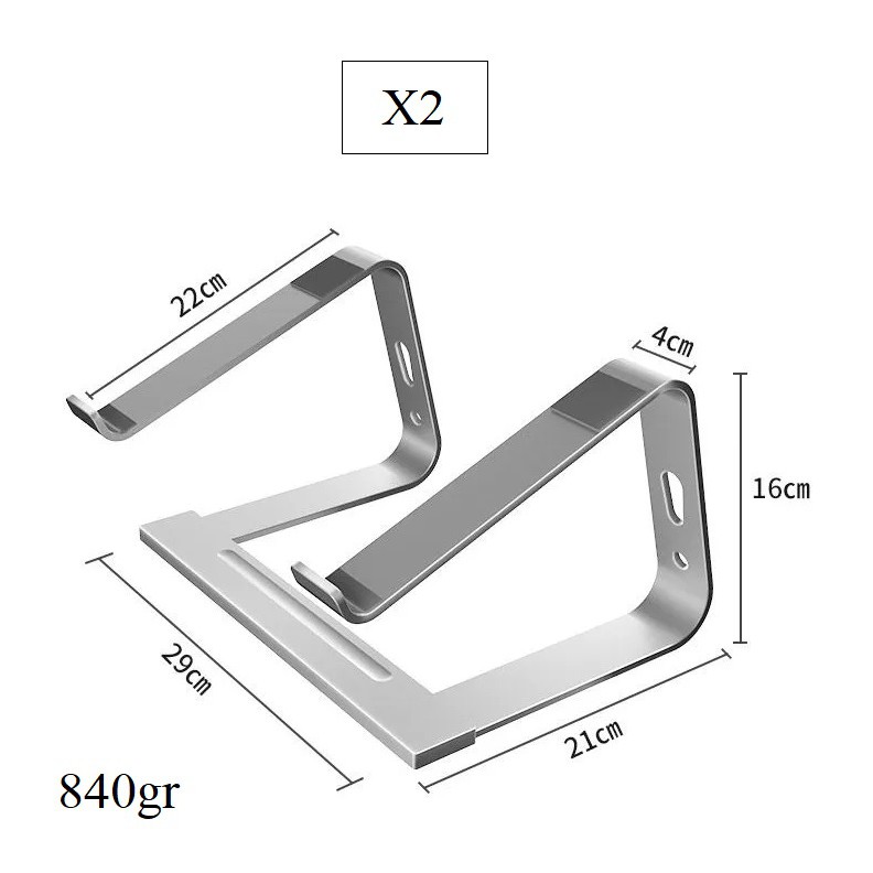 Đế để nâng cao laptop high stand cho Macbook và laptop khác có thể điều chỉnh độ rộng Ximi X2